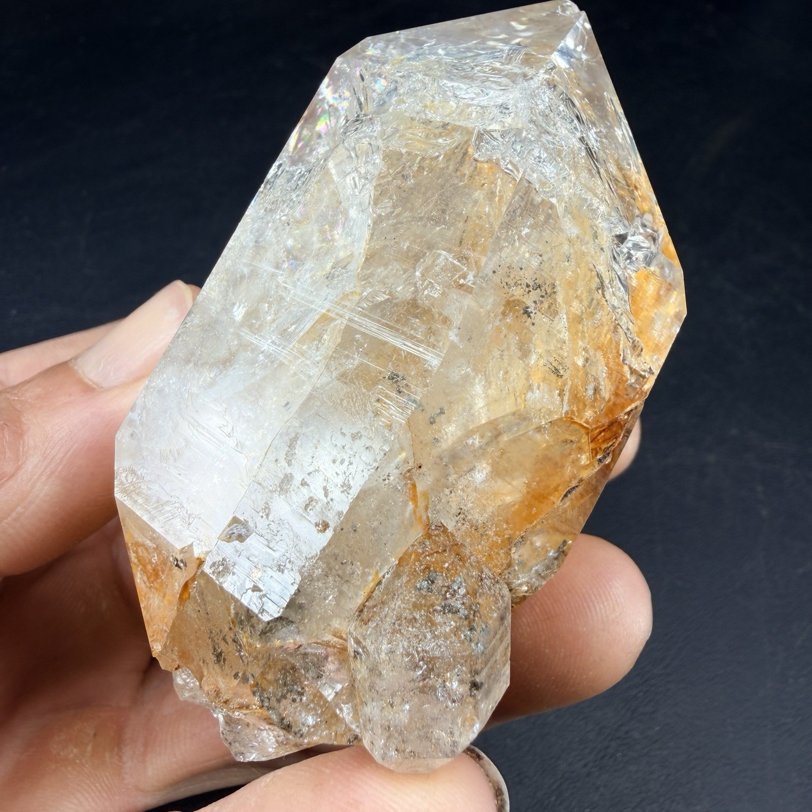 Large Herkimer Diamond Quartz Crystal Point / New York *VIDEO*