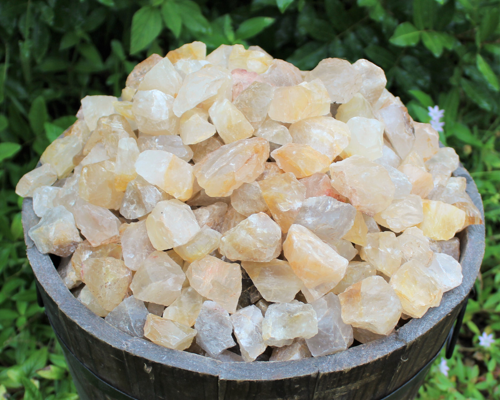 Golden Healer Quartz Rough Natural Stones Bulk Lots (Raw Golden Quartz Crystals)