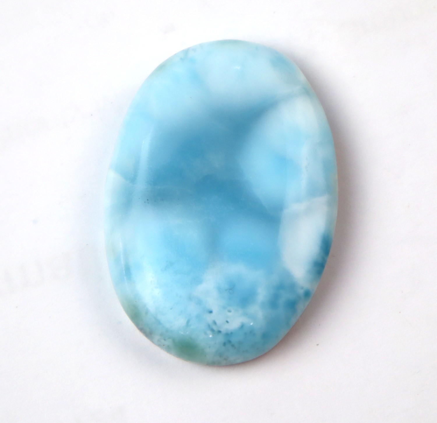 Charming Design Natural Sky Blue Larimar Cabochon 34mm