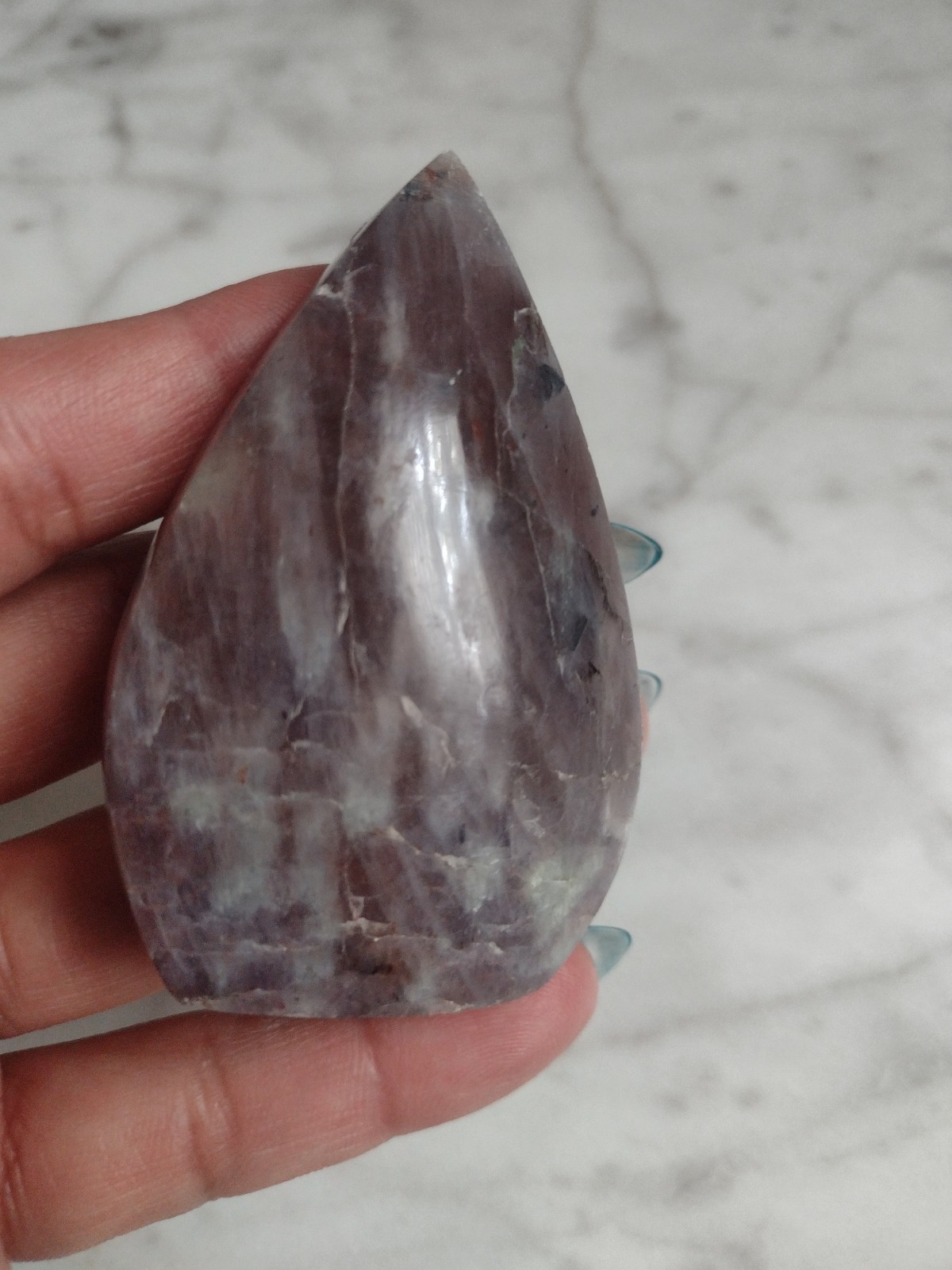 Bloodshot Iolite With Sunstone Teardrop Sun Stone Free Form Crystal Stone A