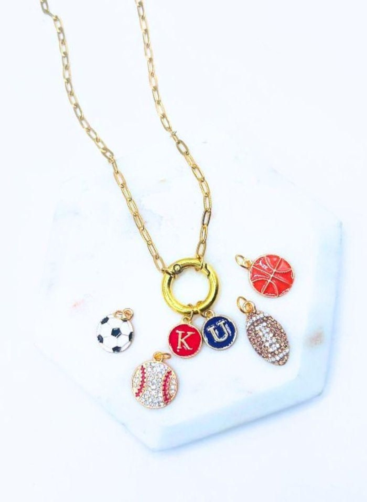 KU Kansas University Basketball Baseball Football Soccer Stainless Steel Enamel