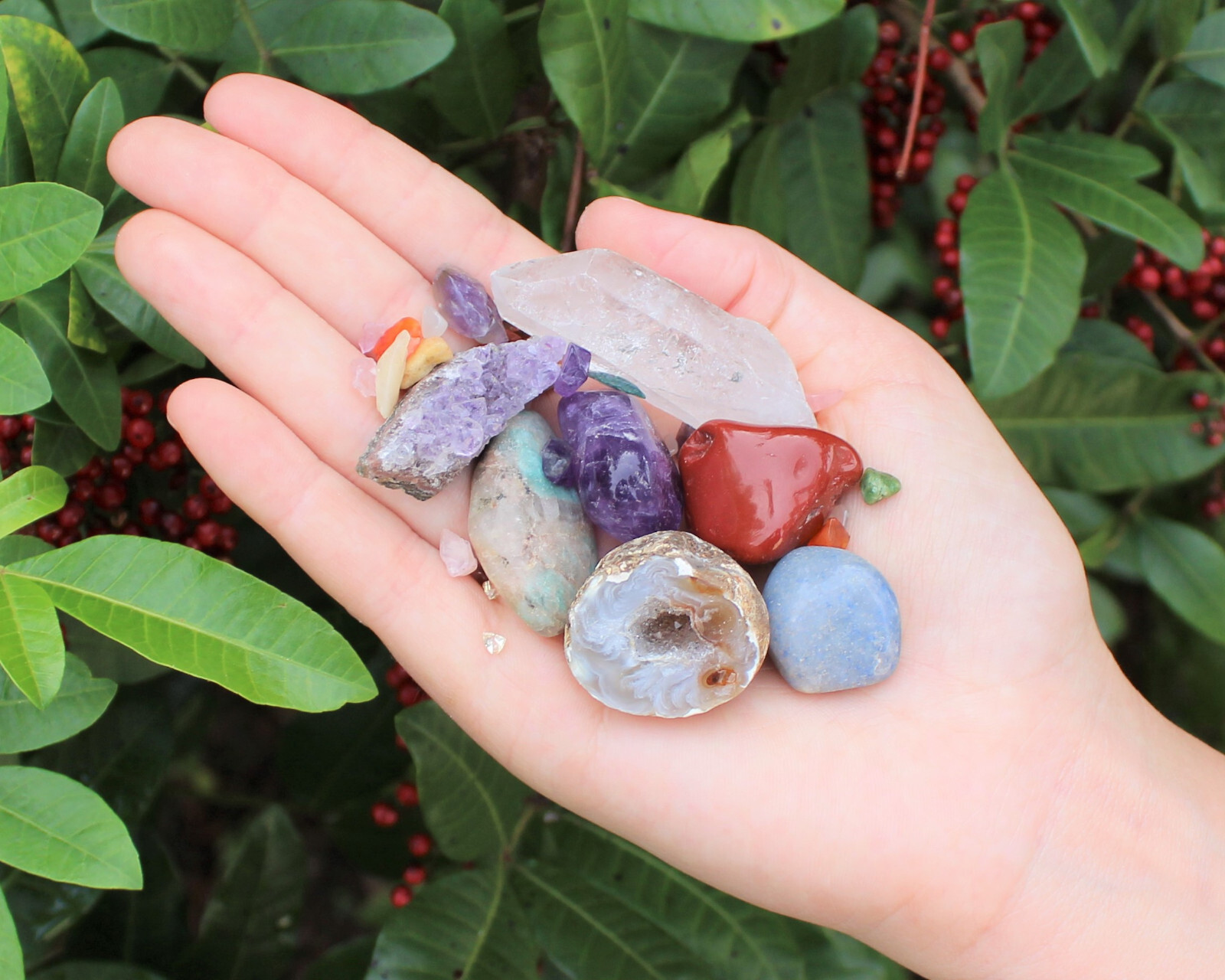 Crystal Confetti Scoop: Crystal Mix, Gemstones – Tumbled & Rough Stones, Gifts!