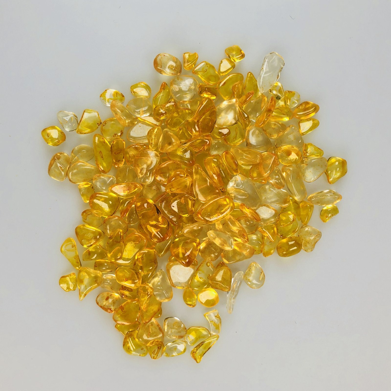 50/100g Natural Citrine Yellow Quartz Crystal Stone Rock Specimen Healing 7-9mm
