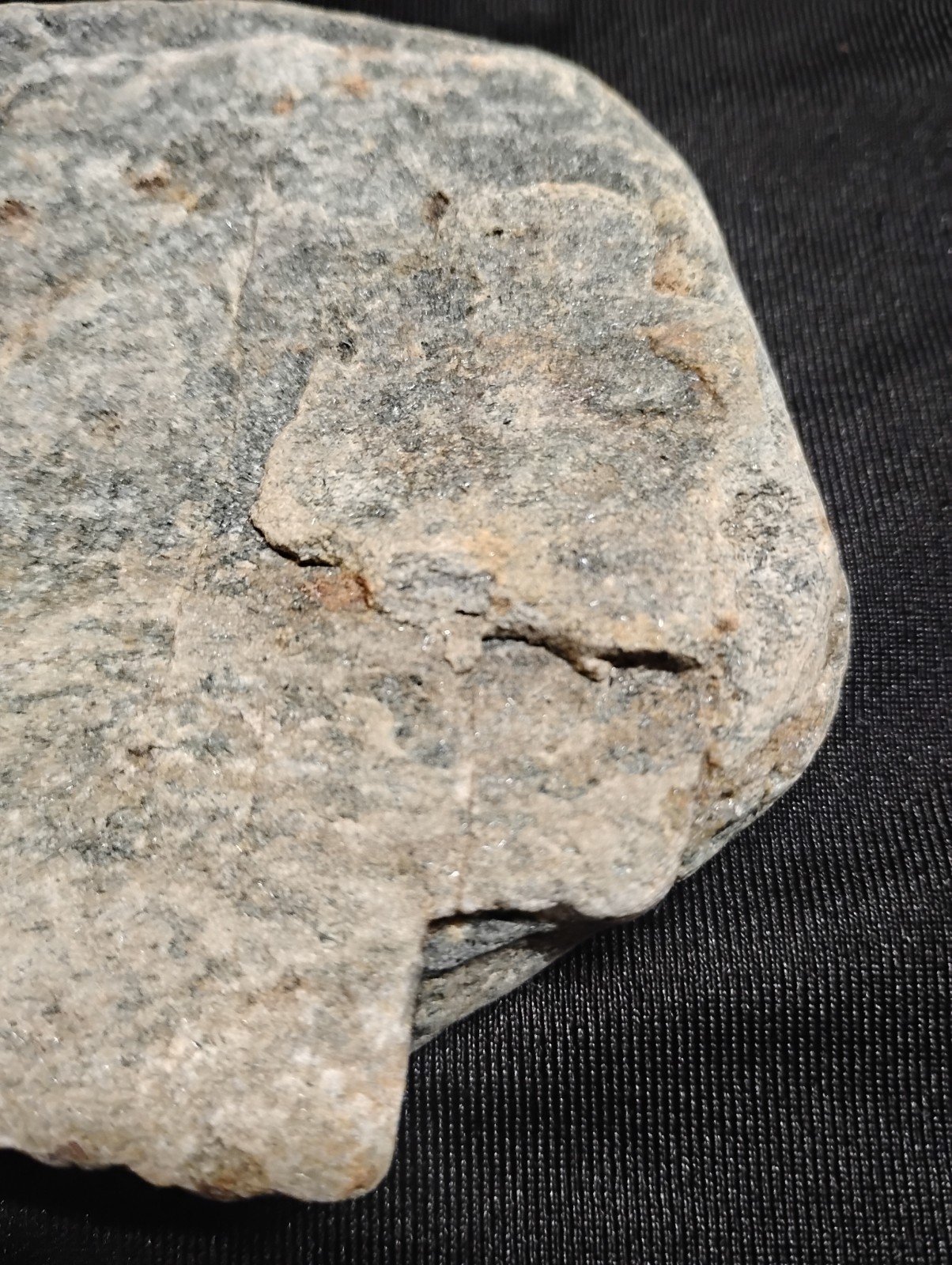 RARE Natural Skull Shaped Phyllite – Human Head Profile w/ Pirate Patch Eye