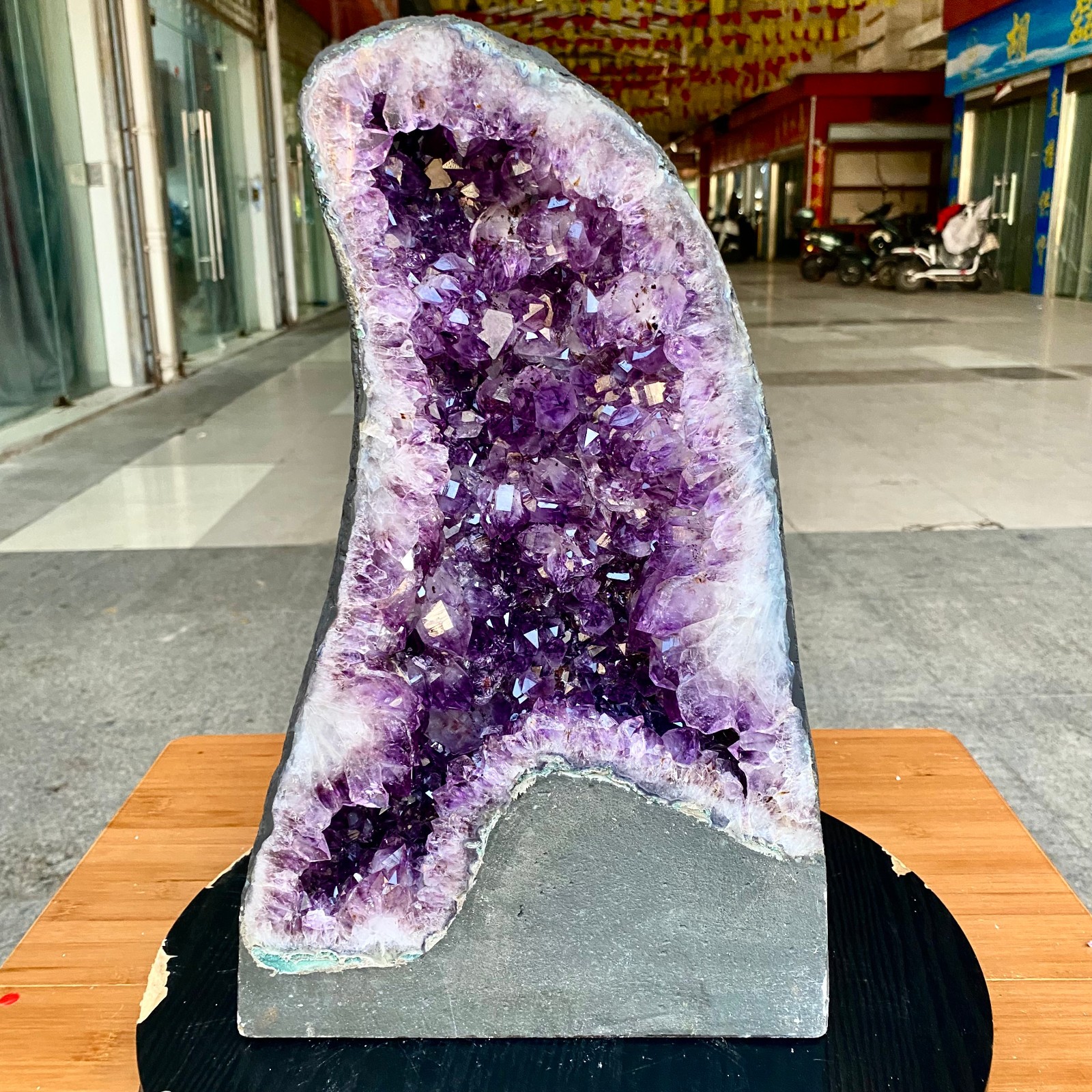 33.5LB Large Natural Amethyst Geode Cathedral Crystal Cluster Specimen Healing