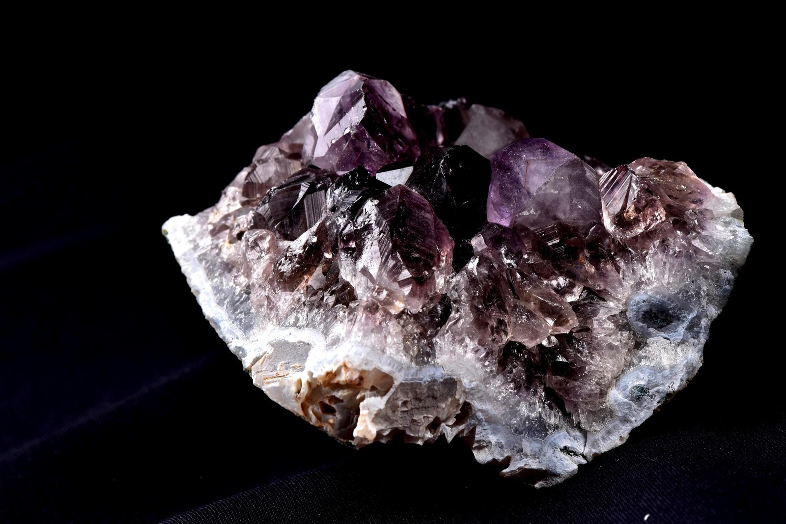 Turkish Amethyst Cluster Dark Purple Crystals Points Enchanting geode #8179
