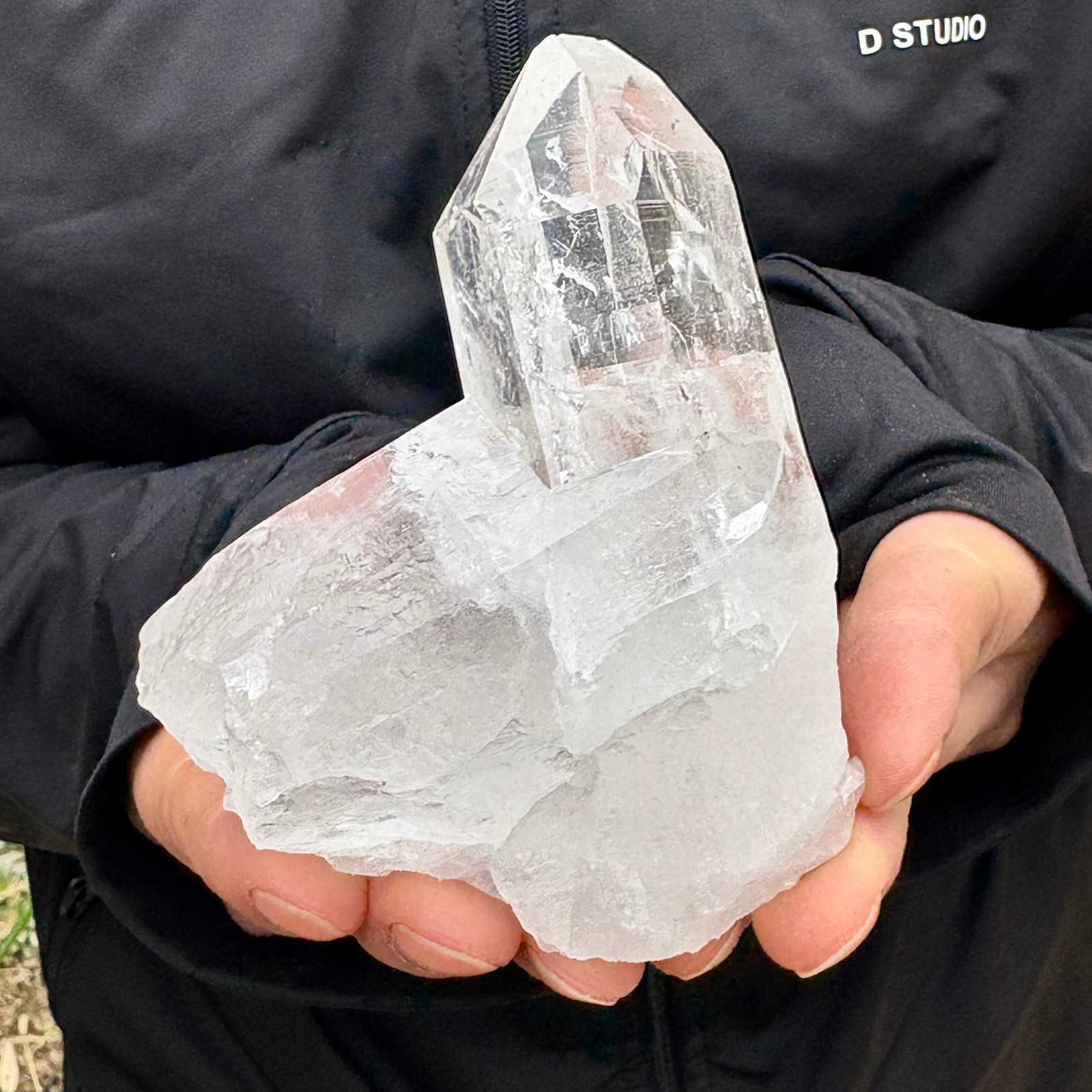 300G A+++Natural white Crystal Himalayan quartz chunk mineralsls