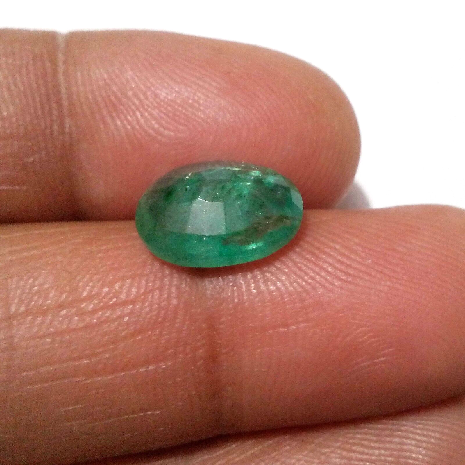 High Quality A+ Zambian Emerald Oval Shape 4.50 Crt Green Faceted Loose Gemstone