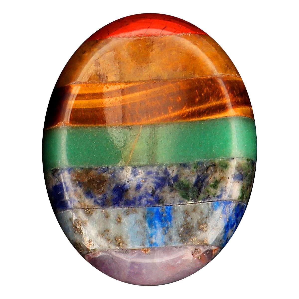 Healing Crystal Oval Thumb Worry Stone Pocket Palm Stone Chakra Reiki Meditation