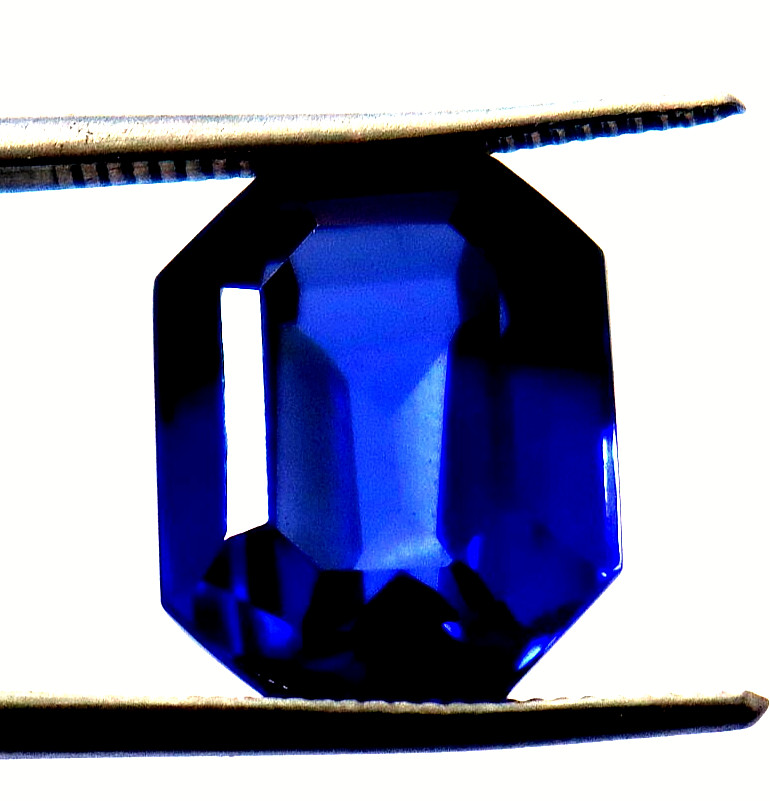 Natural Blue Sapphire Certified Gemstone Loose Emerald Shape 10.80 Ct
