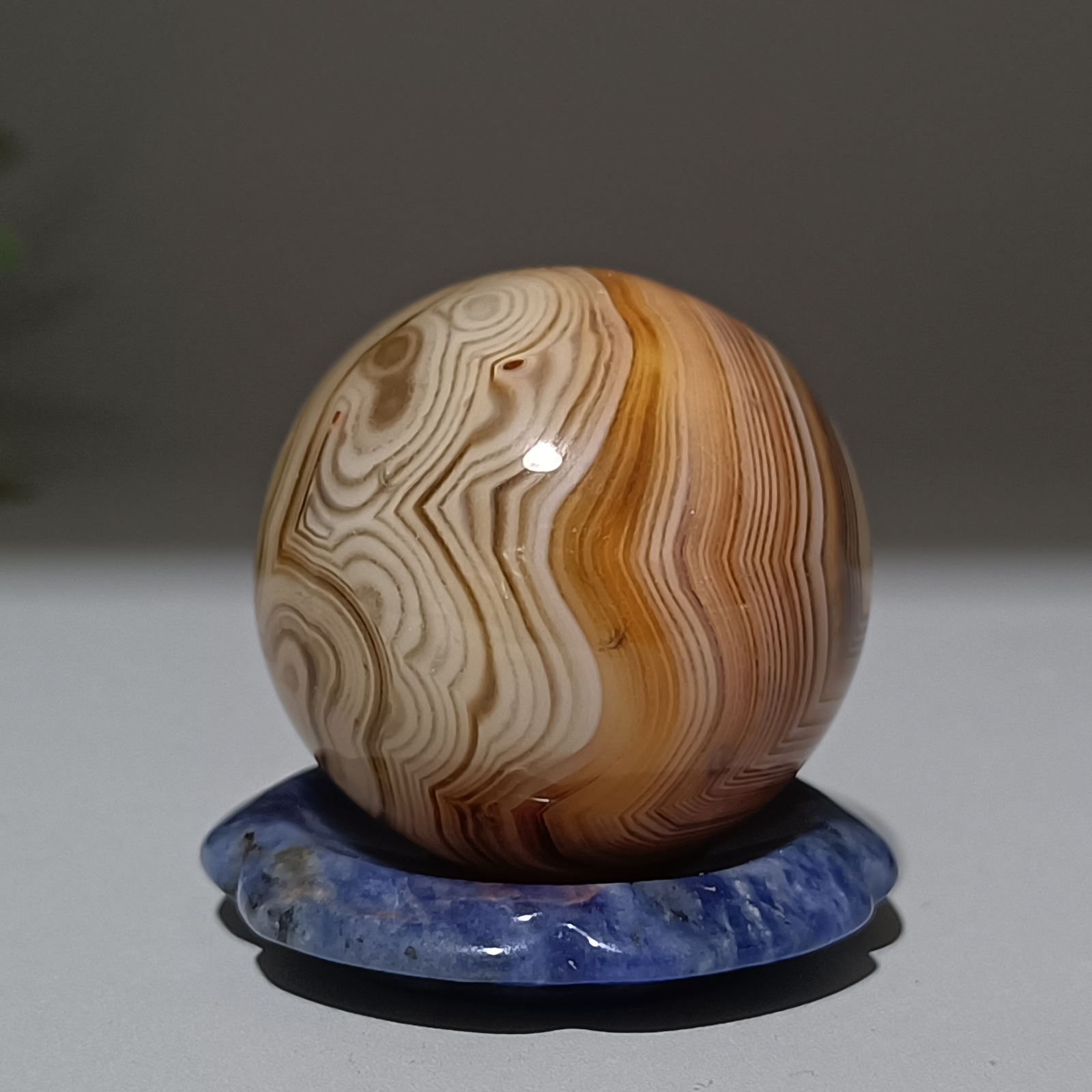 32MM Natural agate Quartz Sphere Healing Crystals Ball reiki gift+stand