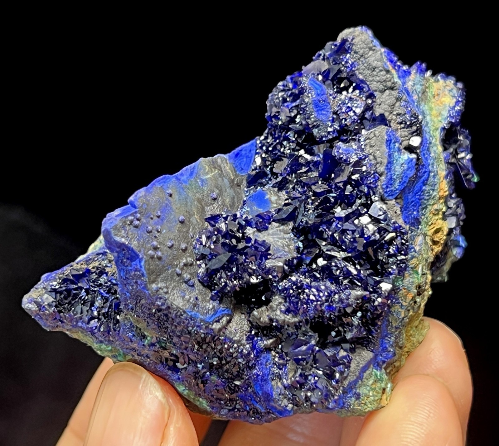 47mm SPARKLING blue Azurite with Green Malachite, Natural Mineral Specimen