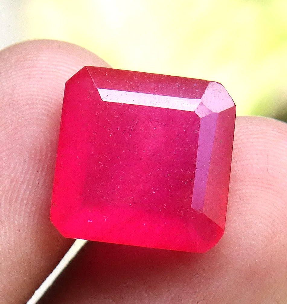 Natural Red Beryl Bixbite From Utah 10 Ct Certified Radiant Cut Loose Gemstone
