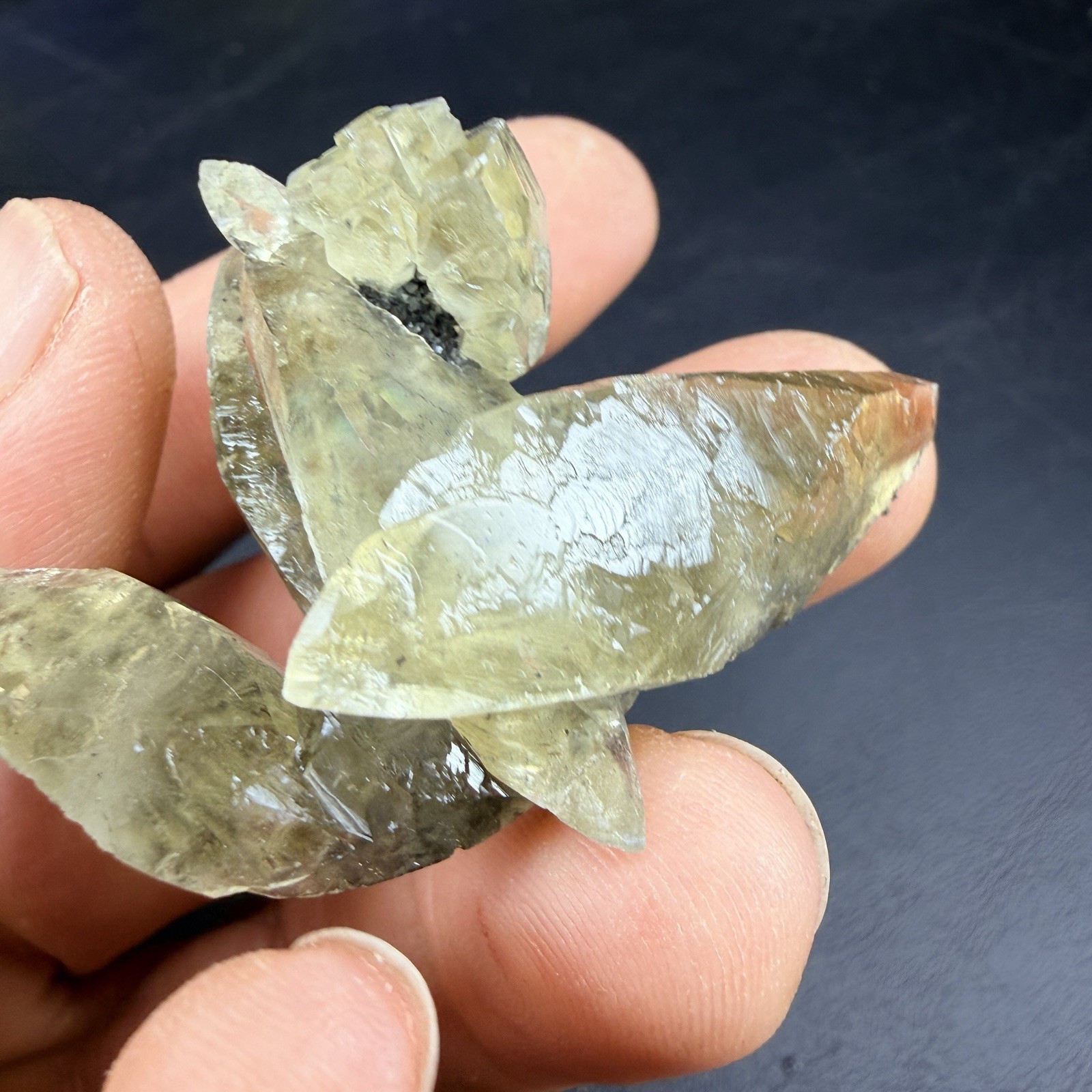 Golden Calcite Crystals with Chalcopyrite / Missouri *VIDEO*