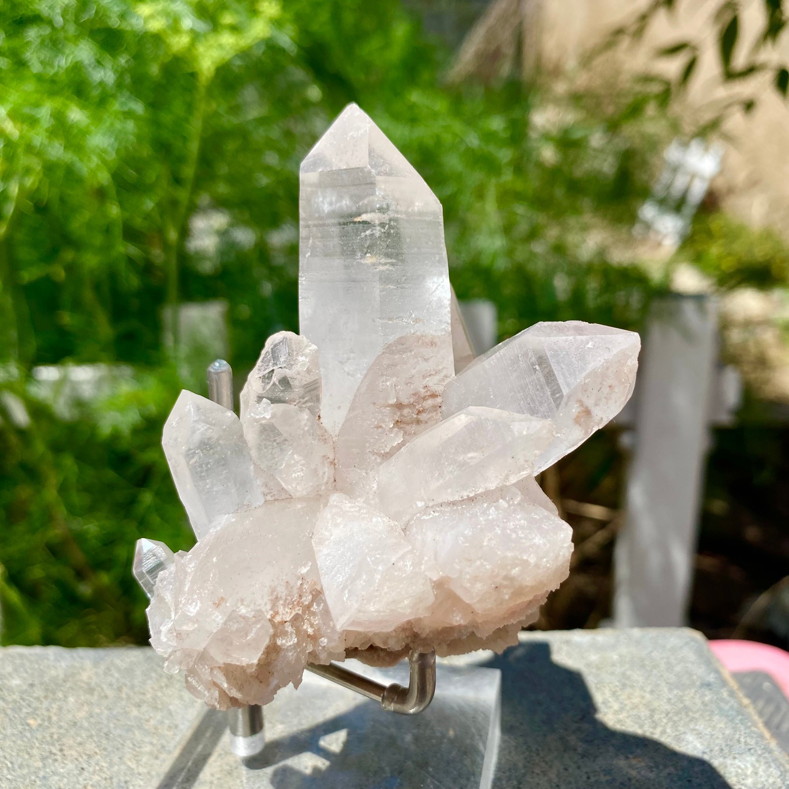 217G A+++Large Natural white Crystal Himalayan quartz cluster /mineralsls