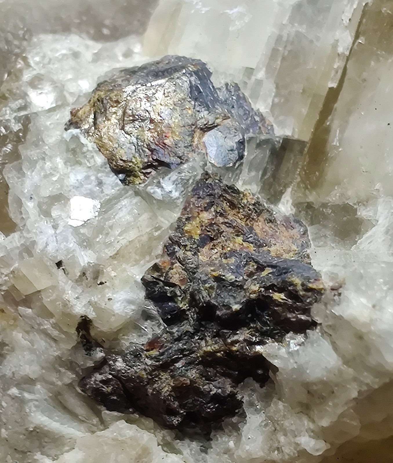 Calcite, Fluorite, Sphalerite specimen, UV. Cave-in-Rock, Illinois. 224 grams.