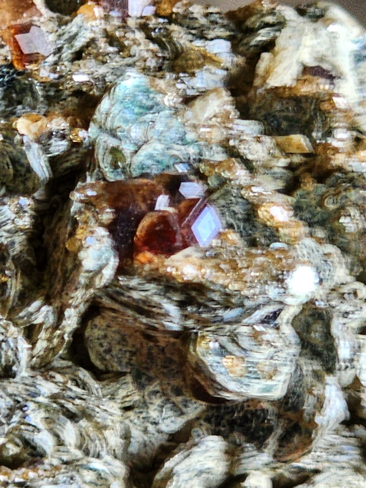 Fine Gemmy Grossular Garnet var Hessonite On Matrix from Italy Ex Kay Robertson