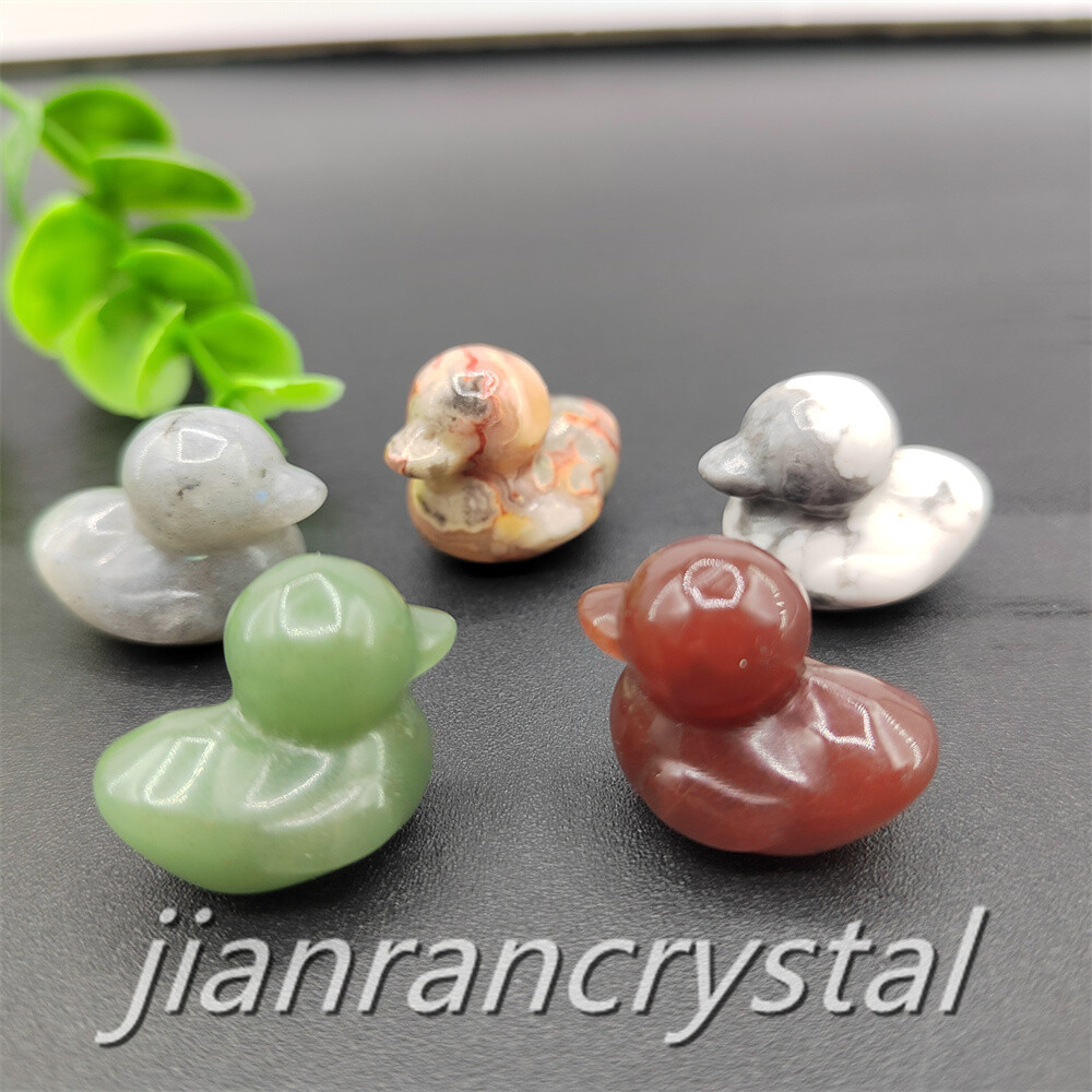 50pcs Mix Natural Quartz Crystal Duck Skull Carved Animal Skull Wholesale
