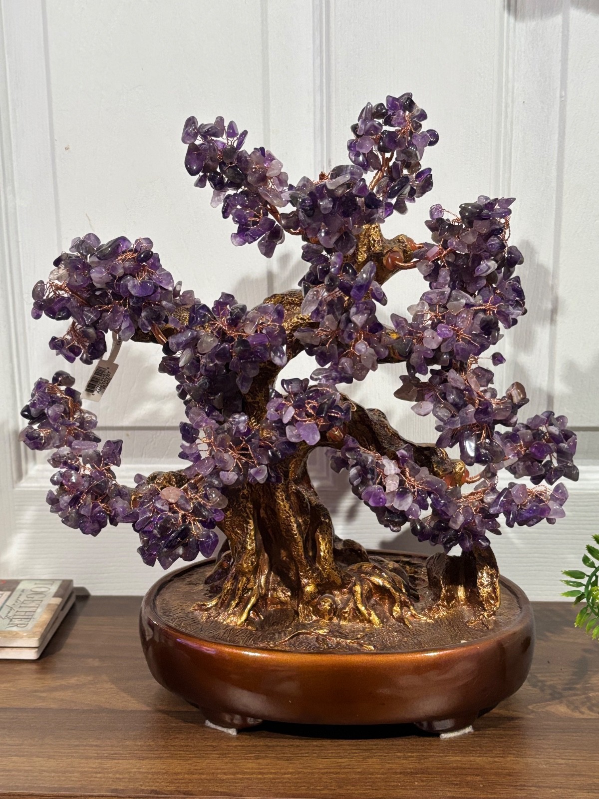 KALIFANO Natural Amethyst (1,251 Gemstone Count) Chakra Crystal Tree with Healin