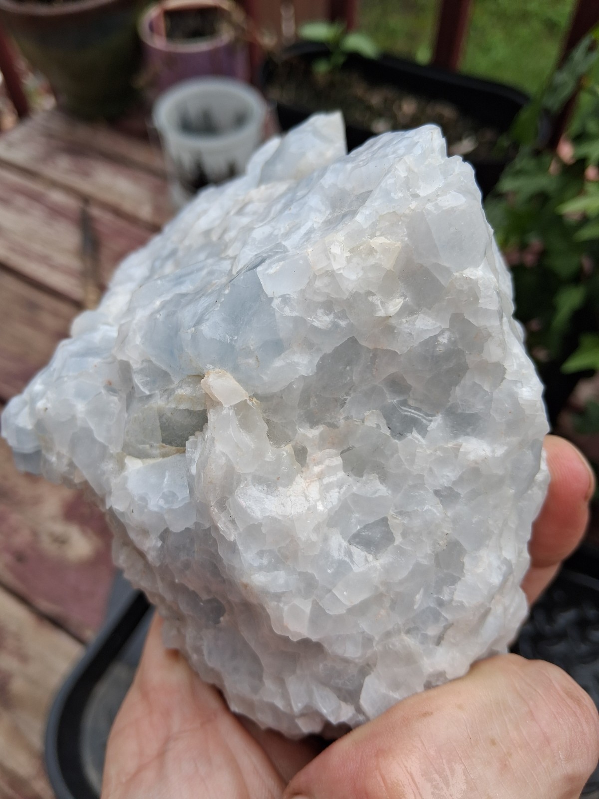 Large Natural Sky Blue Raw Calcite Specimen 2.78lbs Heritage Crystal Gem Stone