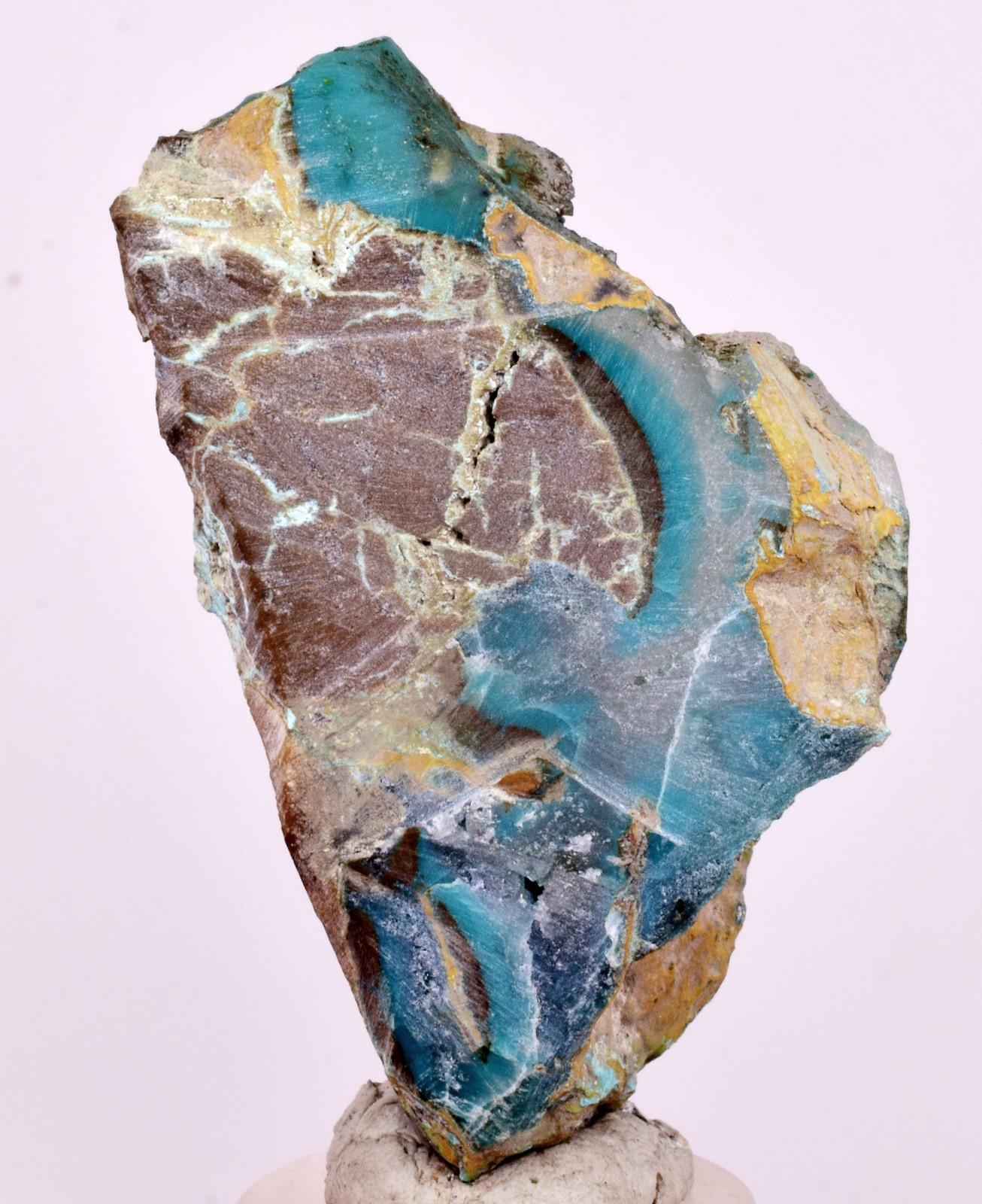 5.6cms DRUZY CHRYSOCOLLA QUARTZ CRYSTAL LILY MINE PERU 2000 YEAR DB278