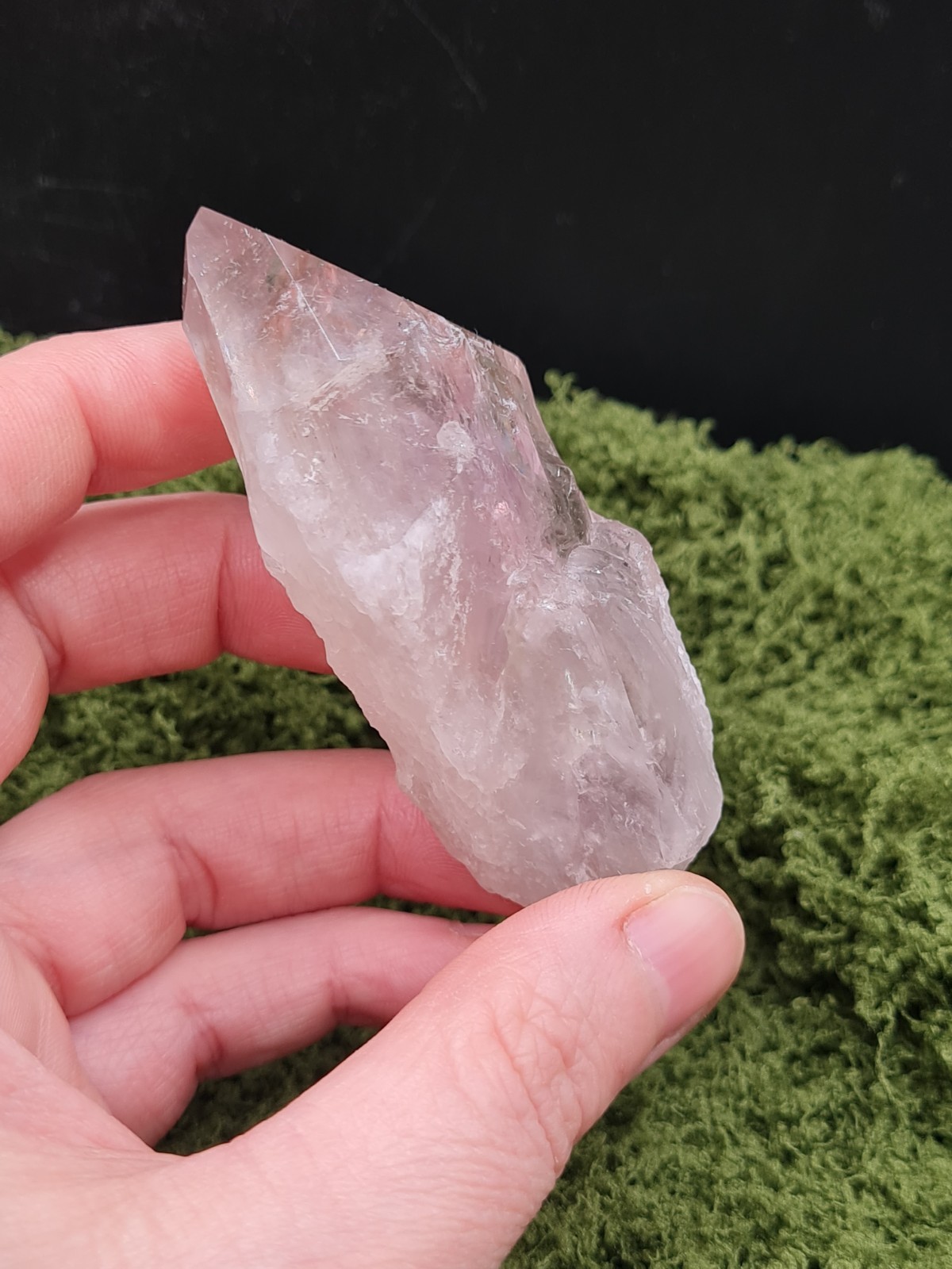 Powellite Amethyst Rough Point Wand From Bahia, Brazil, Uv-reactive, 77g