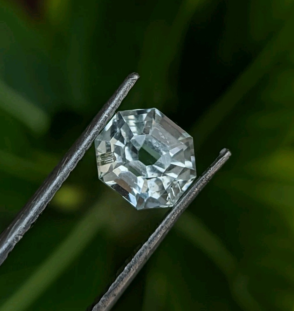 01 Carat Of Elegant, Natural Aquamarine Gemstone With Nice Look – Asscher Cut