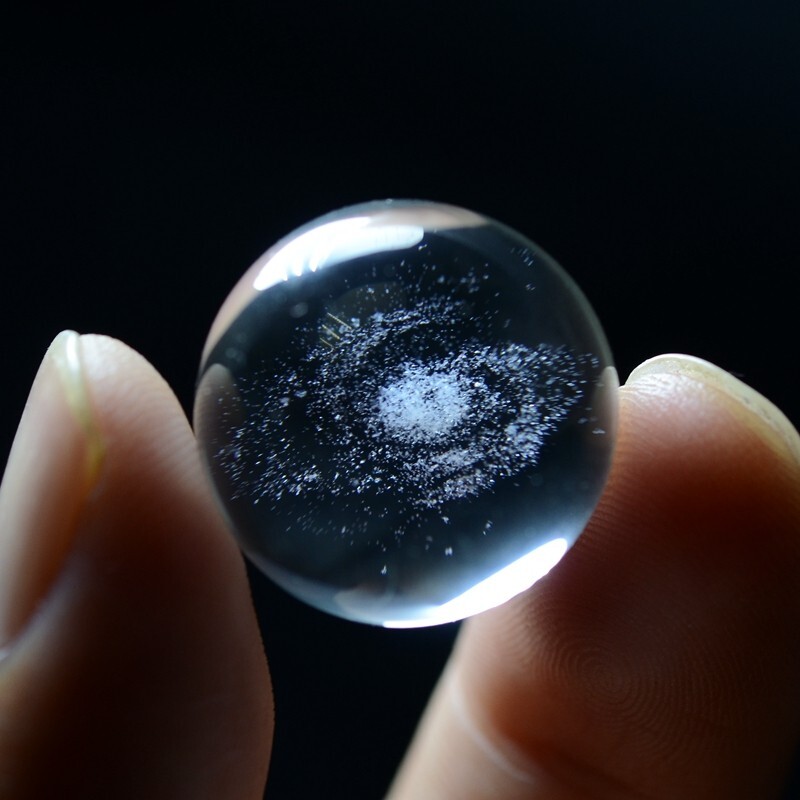 20mm New Find Rare NATURAL PRETTY universe phantom QUARTZ CRYSTAL Sphere BALL