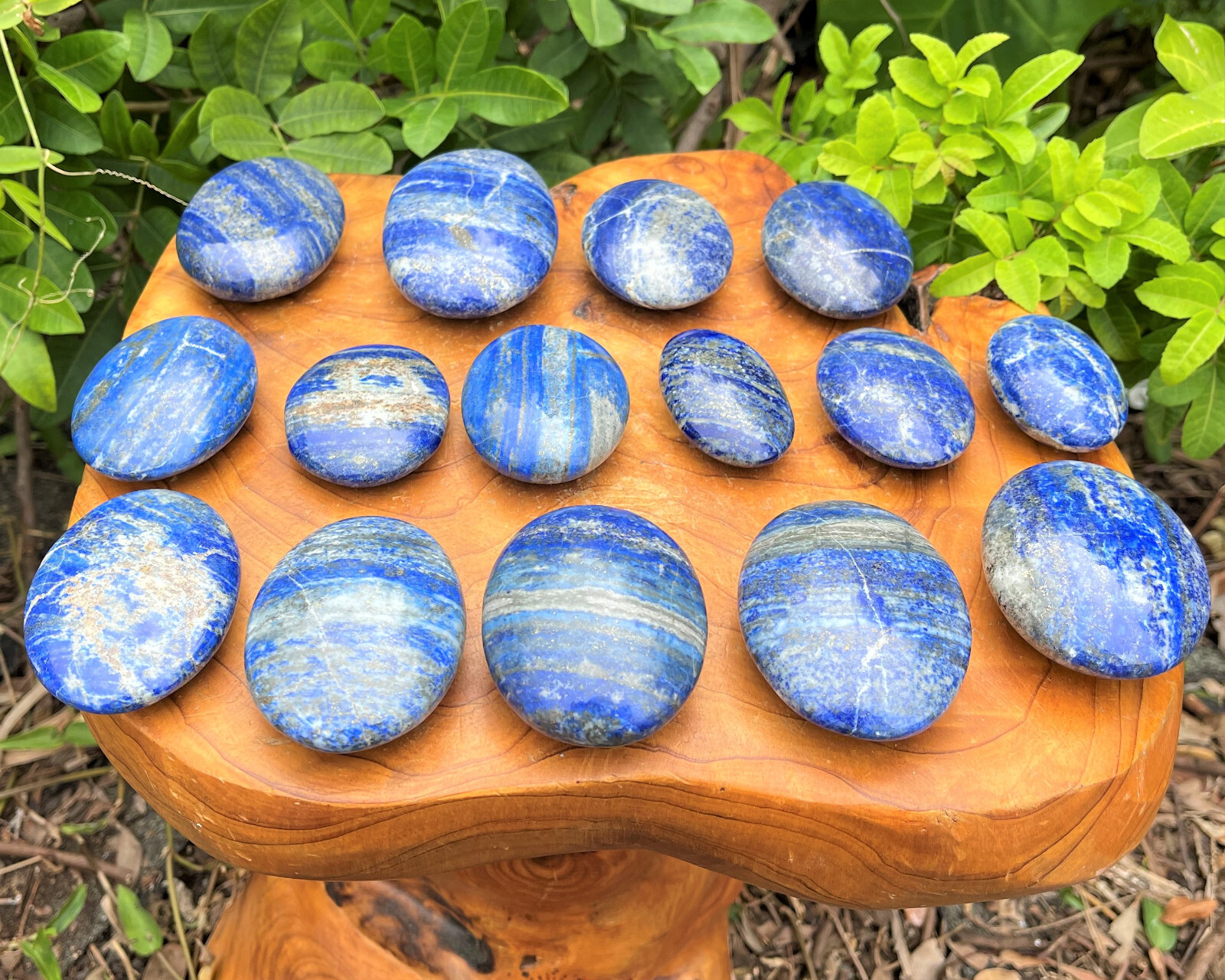 Lapis Palm Stone MEDIUM, 2.5 – 3″ (Lapis Lazuli Polished Gemstone Worry Stone)
