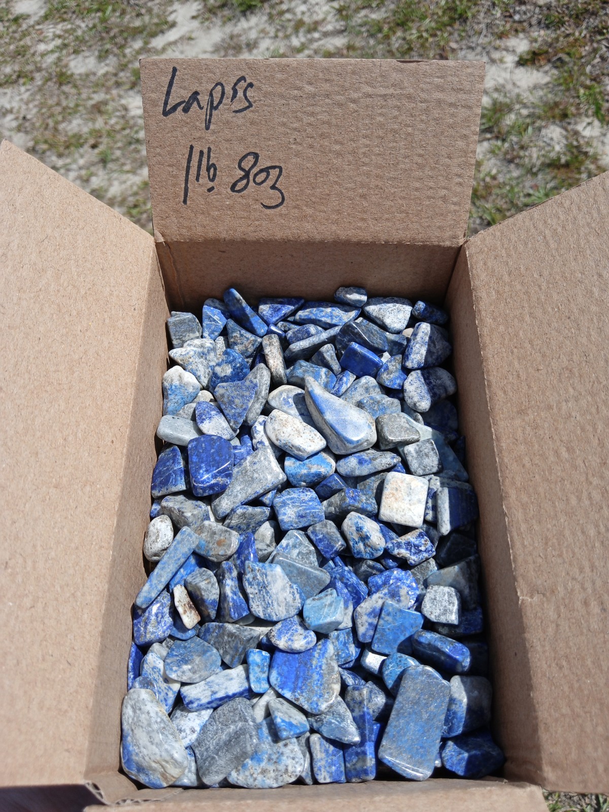 1.5 Lbs Small Rich Blue Lapis Lazuli Tumbled! Collecting, Jewelry Making! Q6