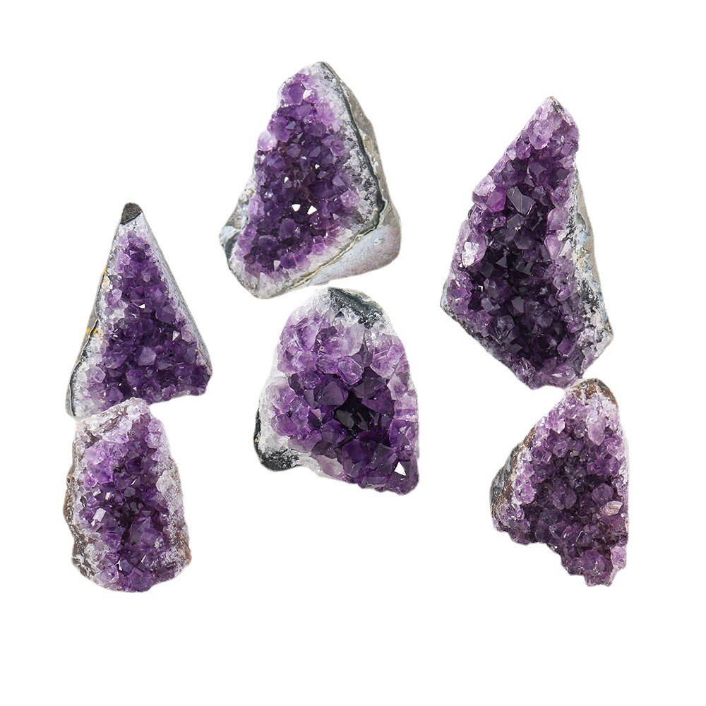 Natural Amethyst Quartz Geode Crystal Cluster Healing Specimen Decoration DIY