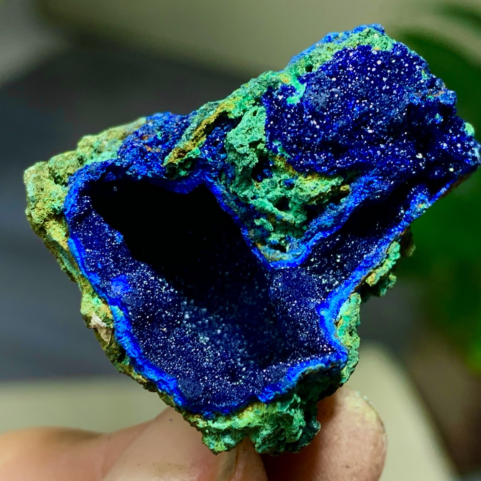16G BEST NATURAL Azurite/Malachite crystalminerals specimens-