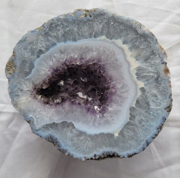 Stunning Amethyst Agate Polished 4 1/4″ and 1 pound 5.5 ounces
