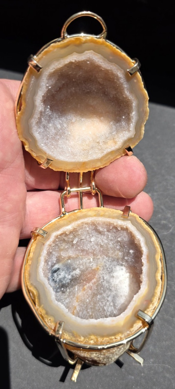 Natural Druzy Geode Crystal Jewelry Box #25