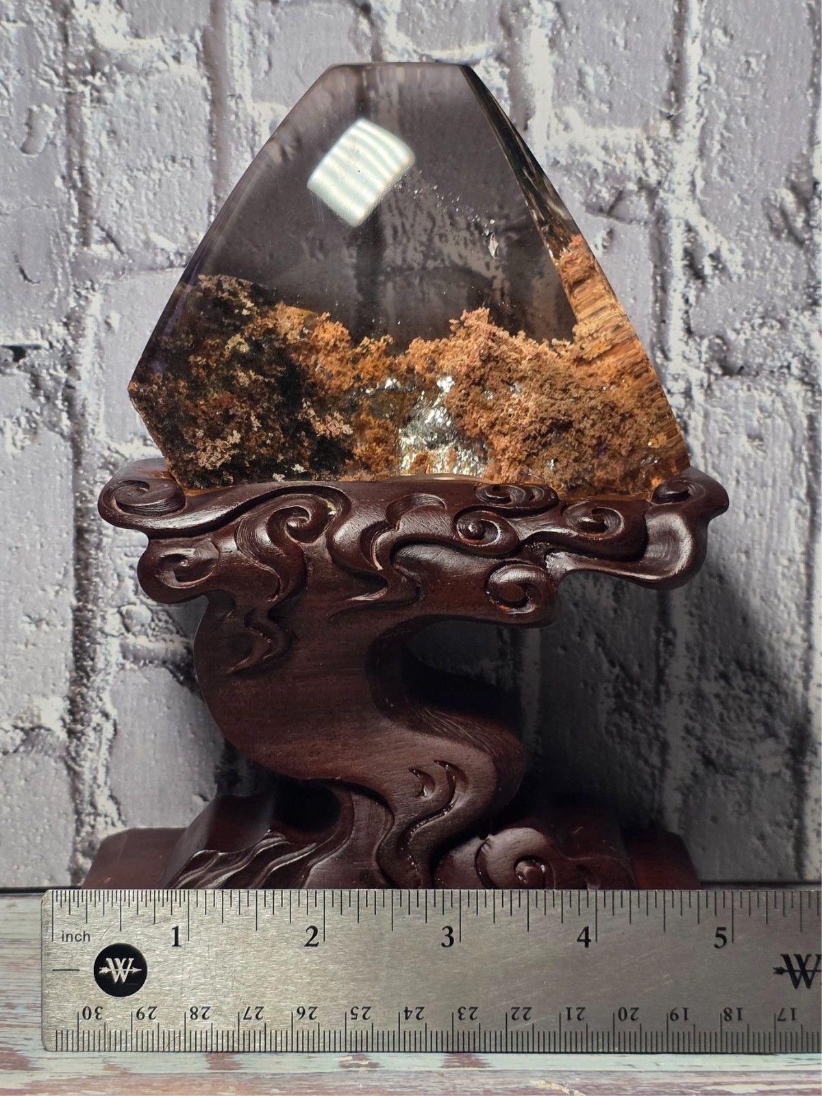 Museum Grade 4 Seasons Garden Quartz Crystal Freeform Rainbow Landscape Display