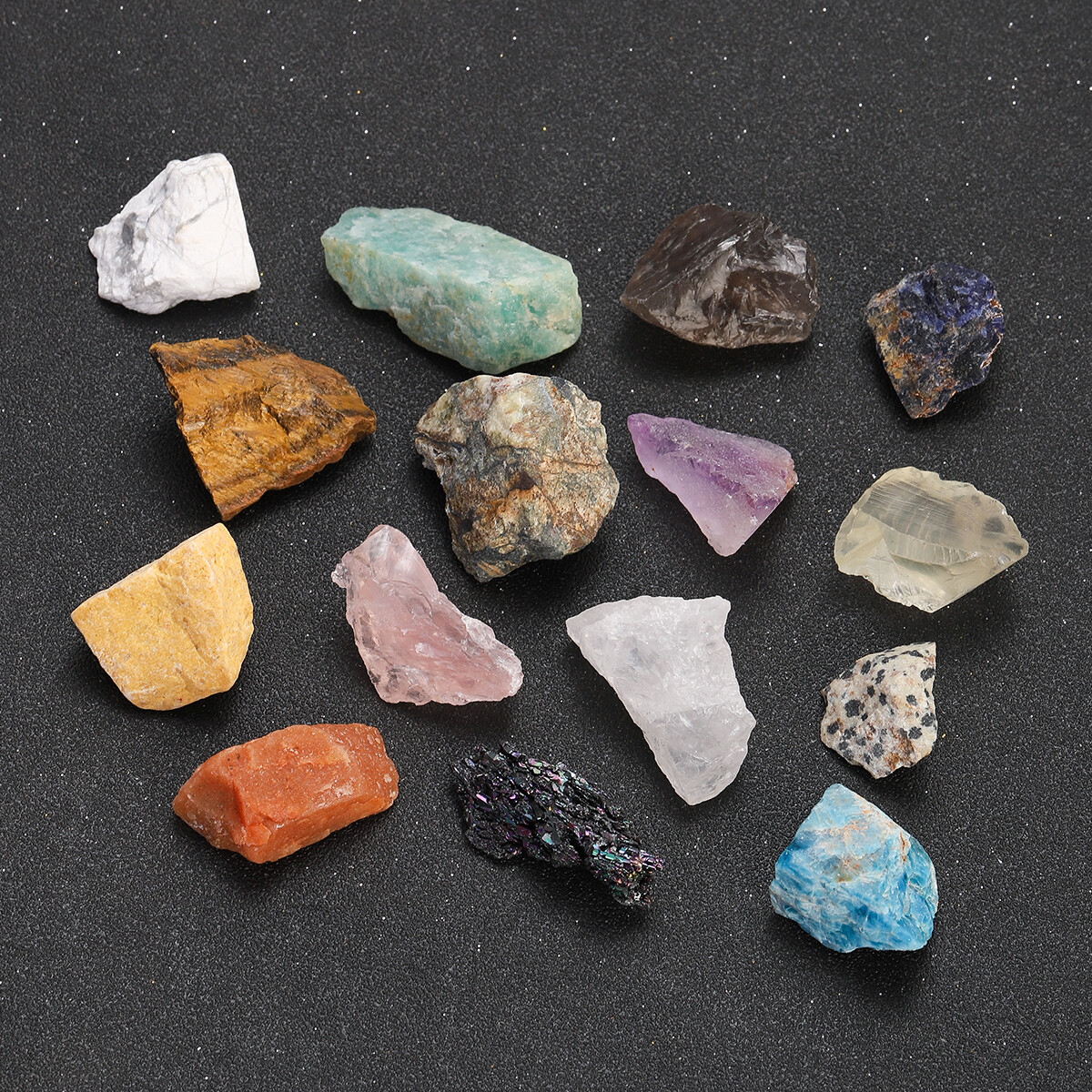 1/2 Lb Lot Natural Crystals Mineral Specimens Mixed Gemstones
