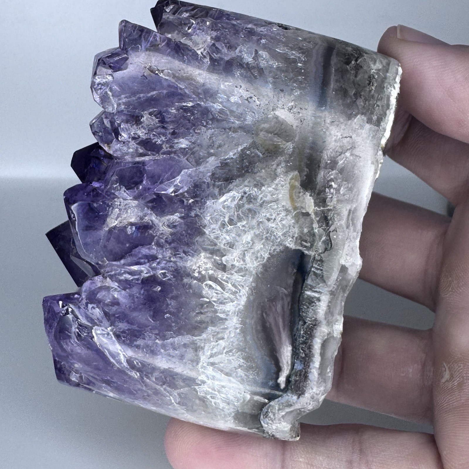Deep Purple Amethyst Crystal Cluster Brazil 548g