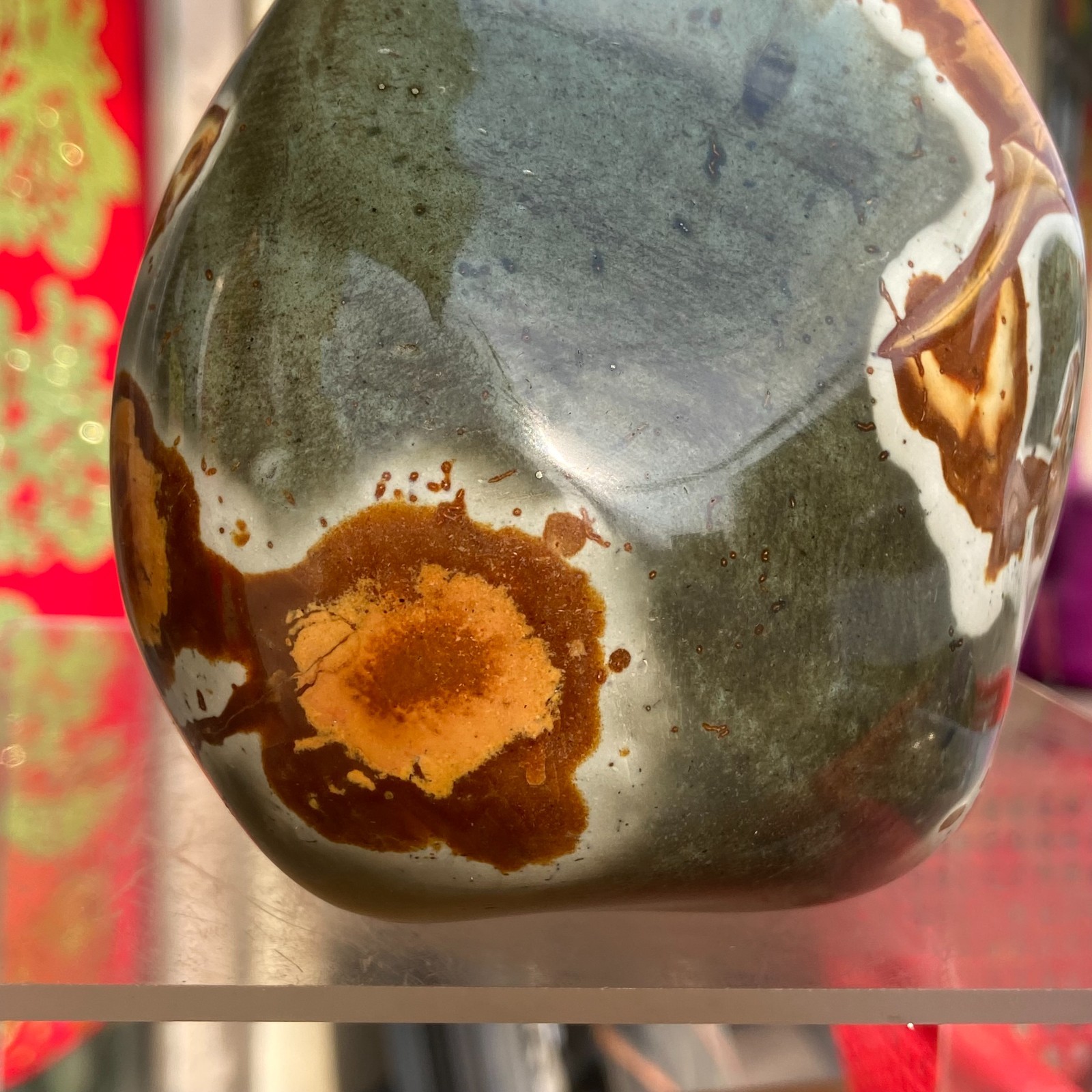 3.02LB Large Polychrome Ocean Landscape Jasper Stone Mineral Display Specimen