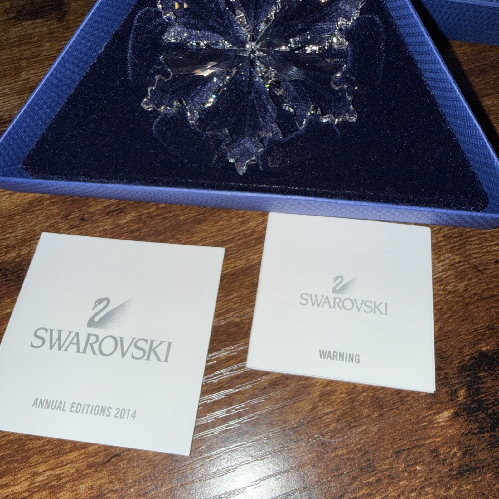 Swarovski 2014 Annual Snowflake Star Crystal 3″