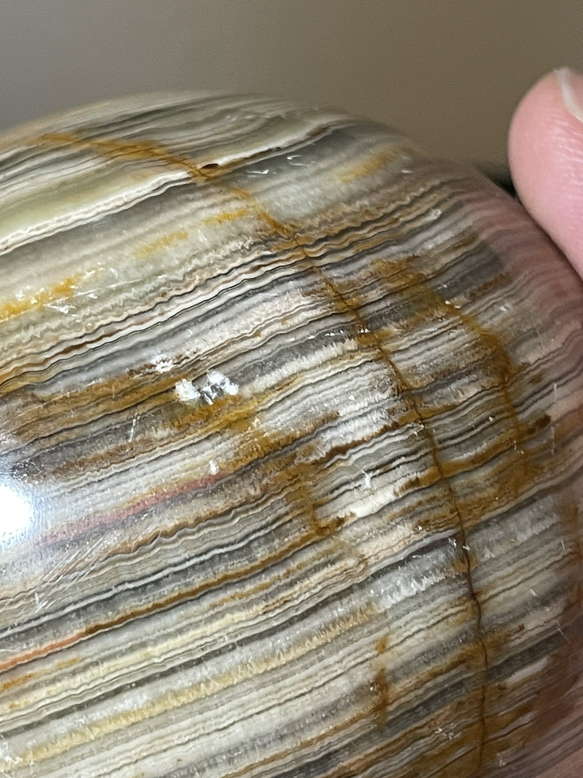 Polished Multicolored Banded Onyx Sphere Educational Specimen *See Photos/Notes*
