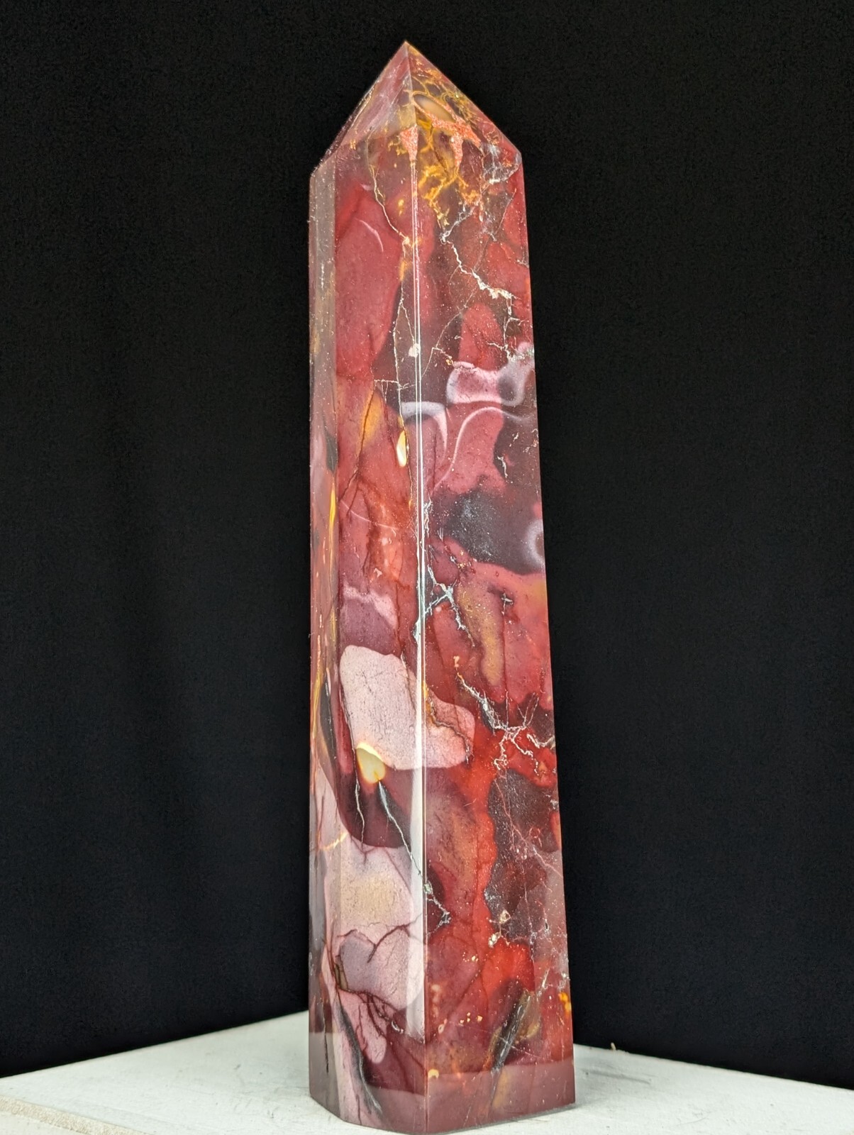 Mookaite Tower Purple Crystal Gemstone Large Big Tall Point Chakra
