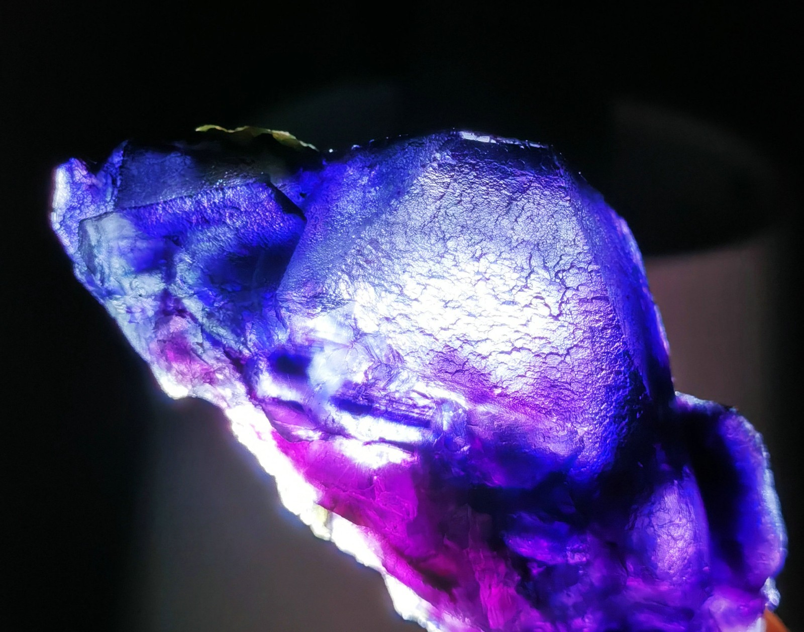 Rare Natural Purple Octagonal Fluorite Mineral Specimen China
