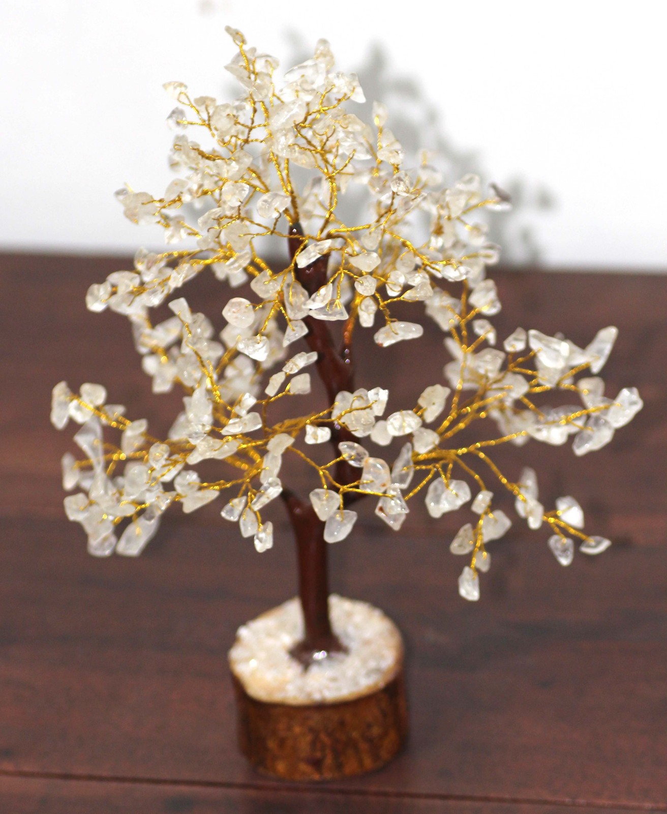 Crystal Topaz Ethnic Bonsai Money Tree Decor Energy Healing 10.5″ GW