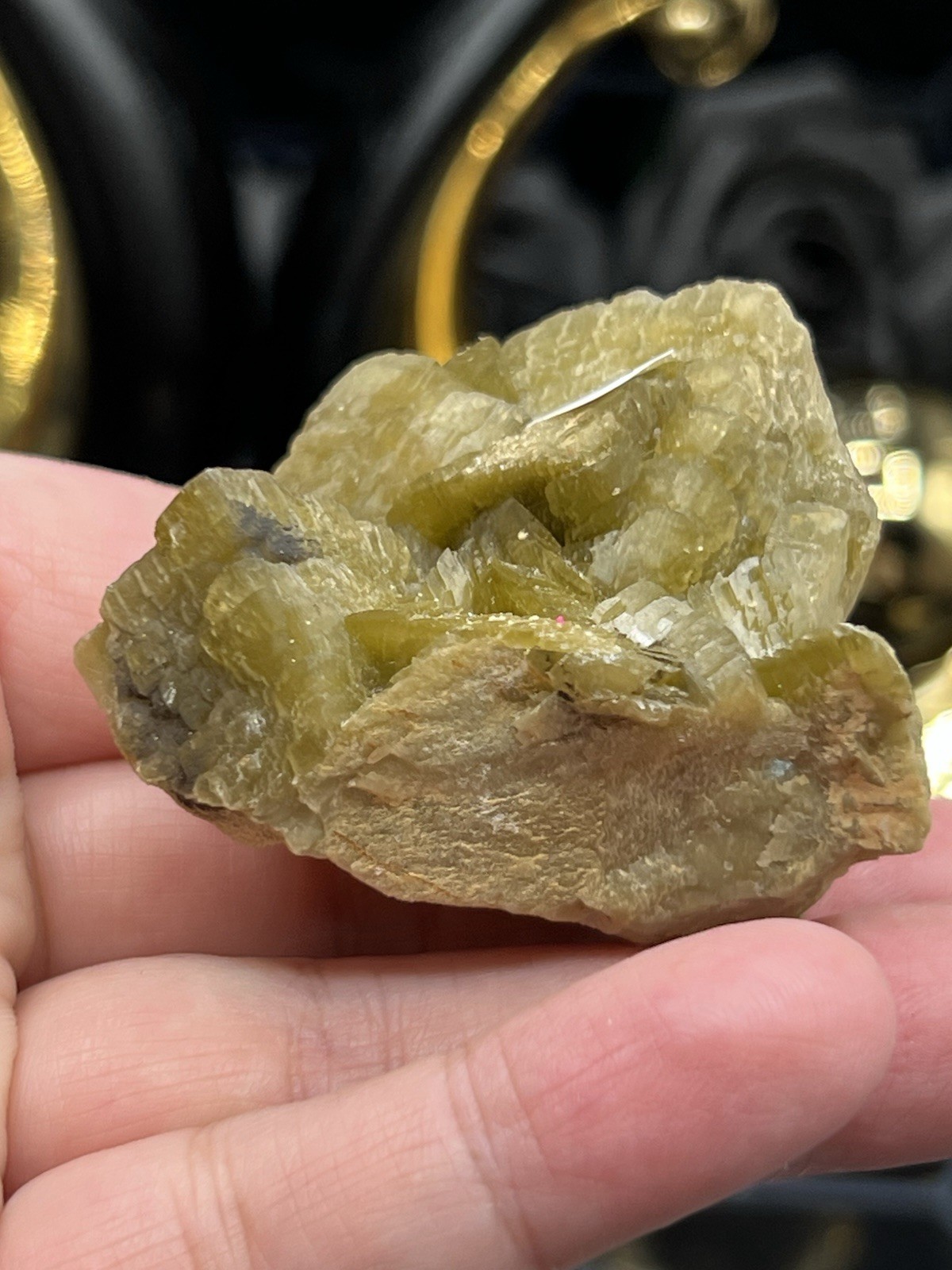 Natural Green Siderite Specimen “Some” quartz & Dolomite Free ship & Gift