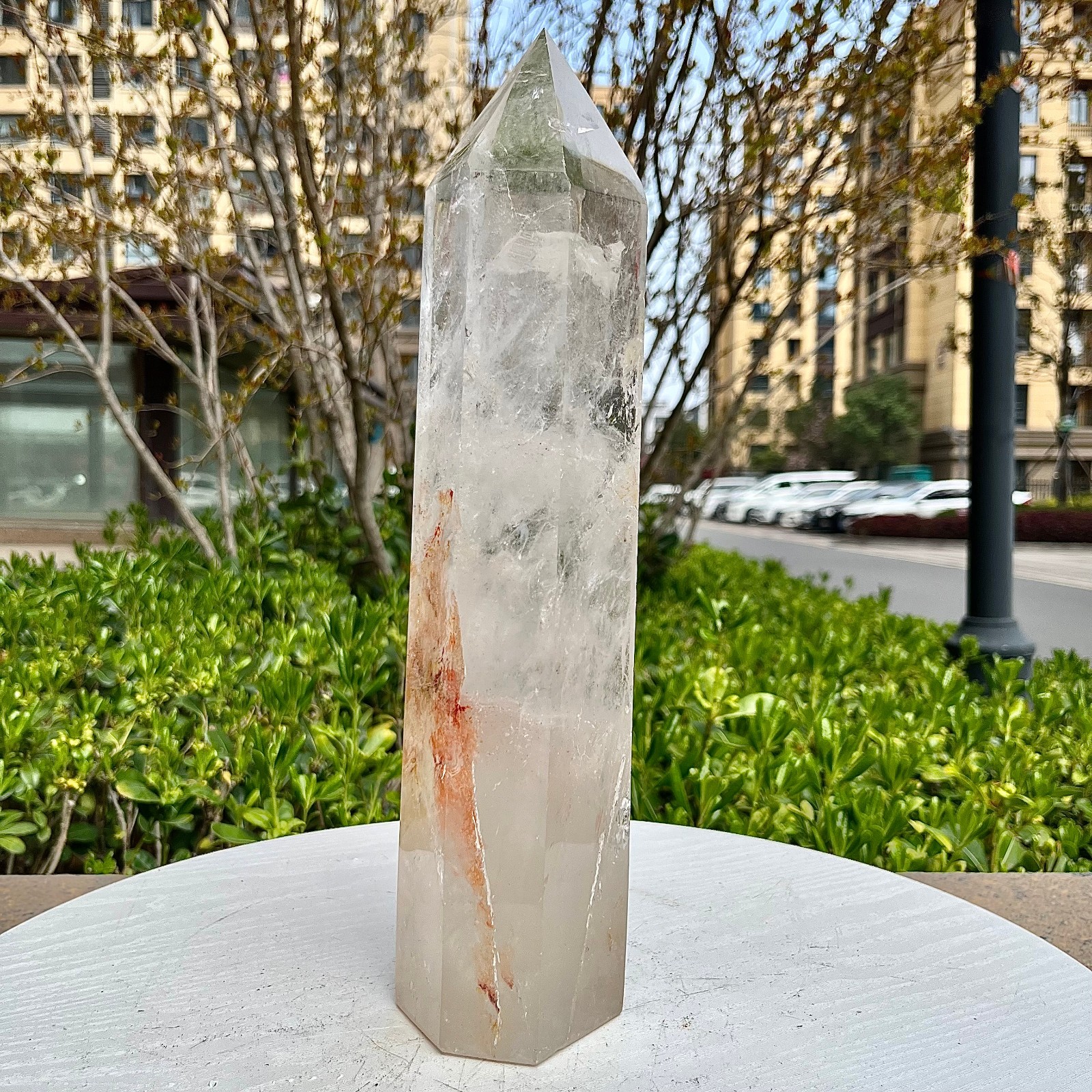 Natural Clear Quartz Crystal Point Tower Wand Reiki Healing Chakra Stone 5.4 lb