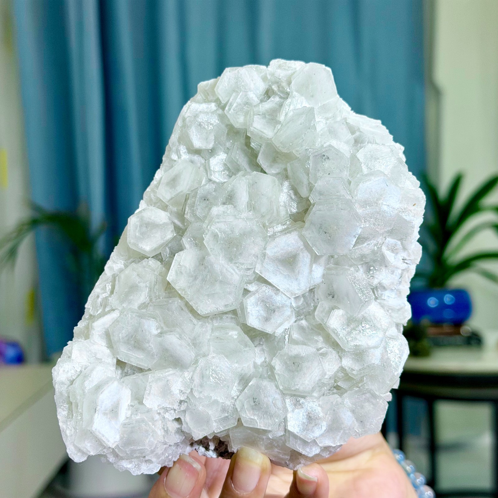 2.20LB Natural String of Copper Coins Calcite/Fluorescent Glow Under UV Light