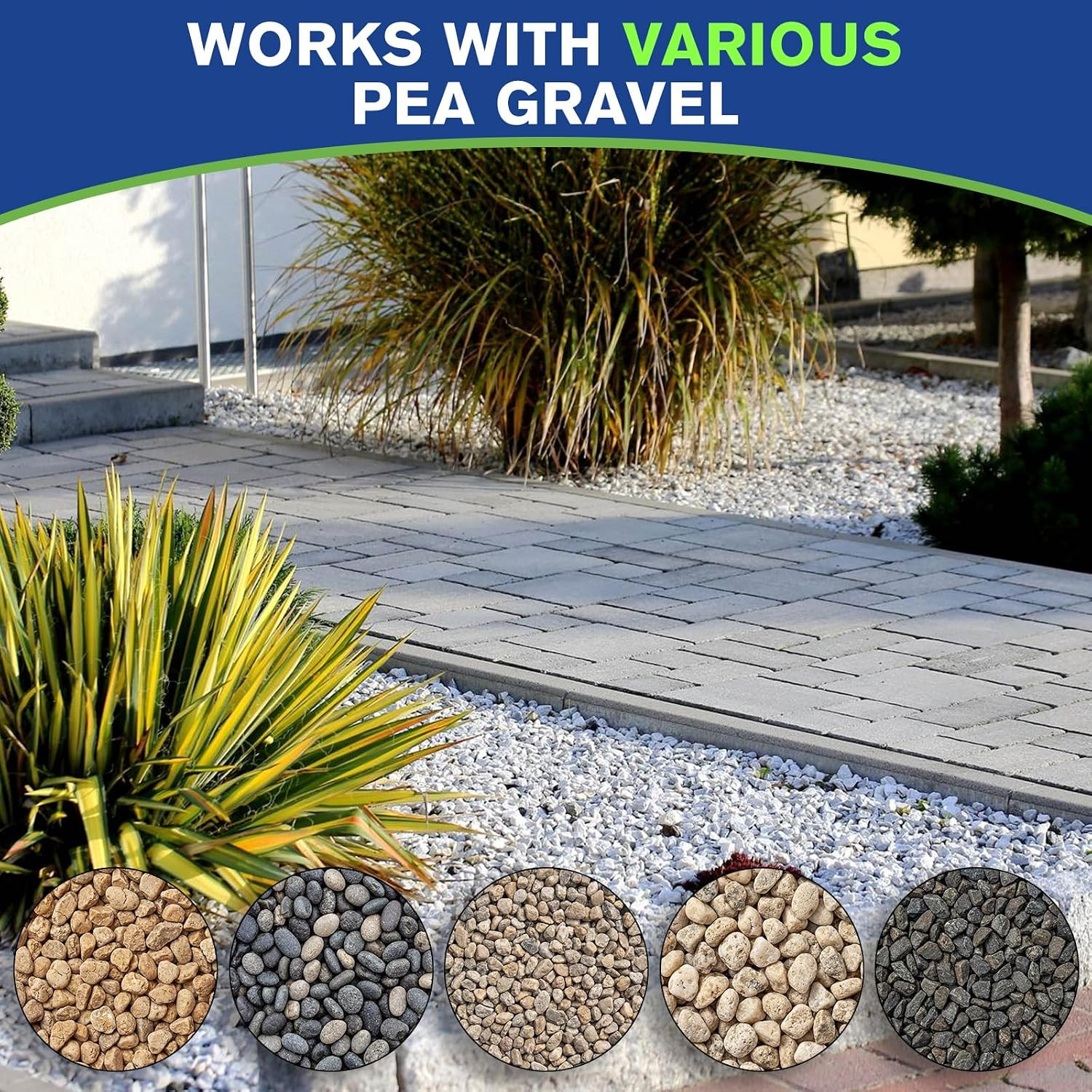 Rock Glue for Landscaping, 2 Gallon Concentrate Gravel Glue for Pea Gravel & Sma