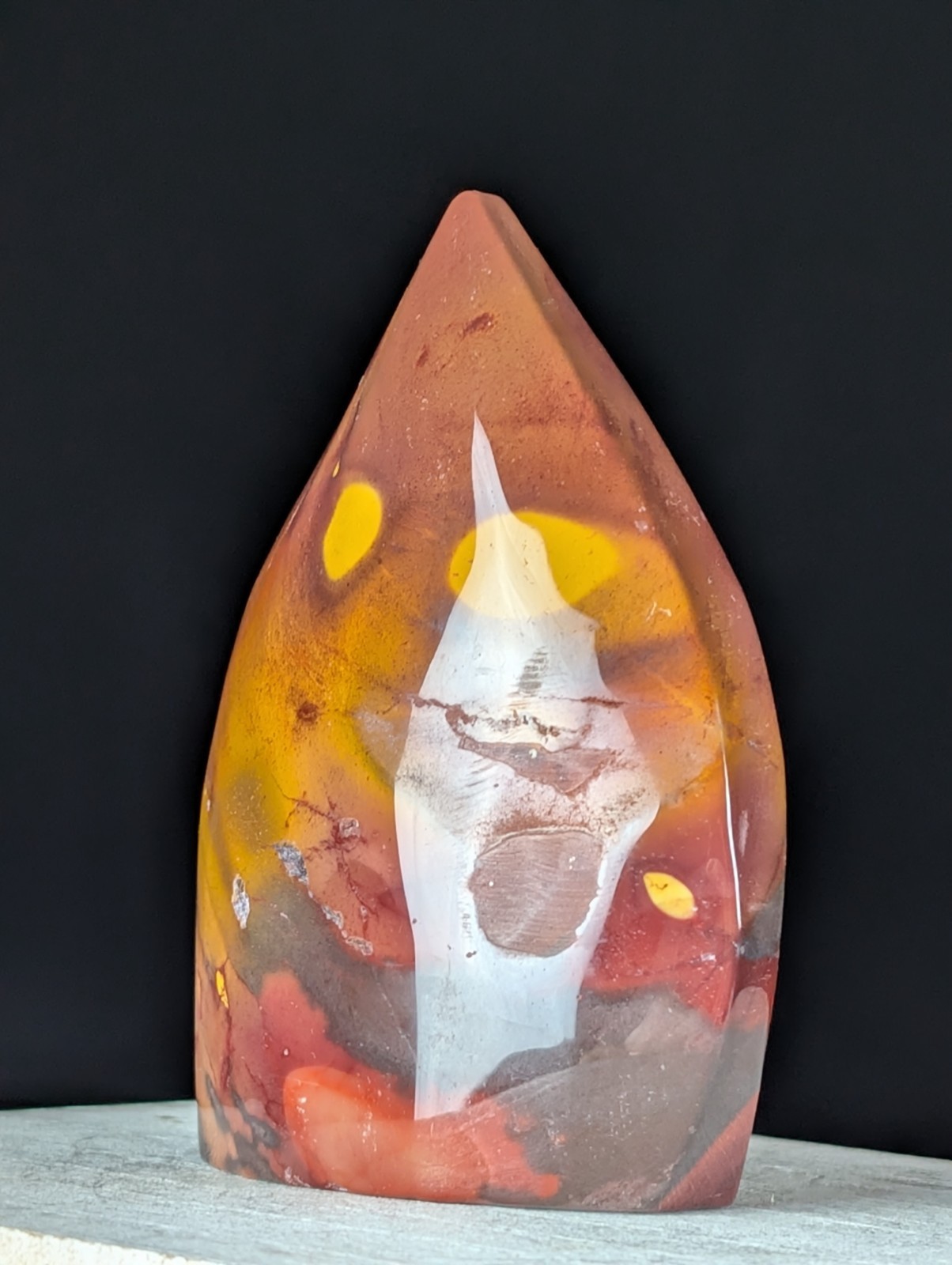 Purple Mookaite Freeform Crystal Gemstone Ornament Teardrop Chakra Reiki