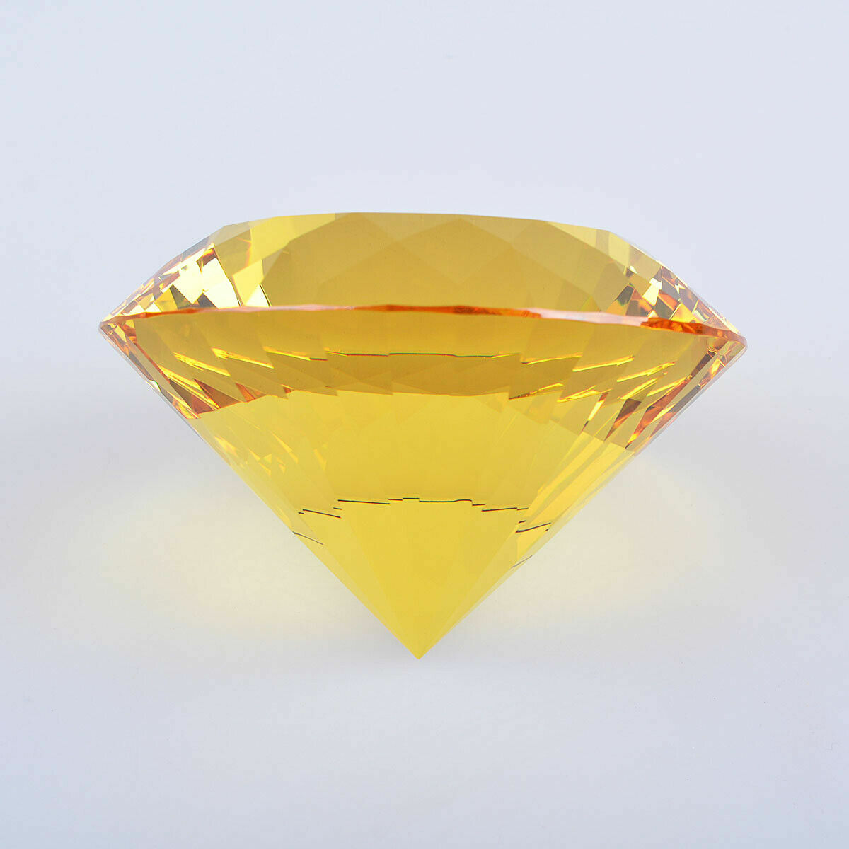 LONGWIN 80MM Colorful Crystal Diamond Glass Paperweight Art Giant Wedding Decor