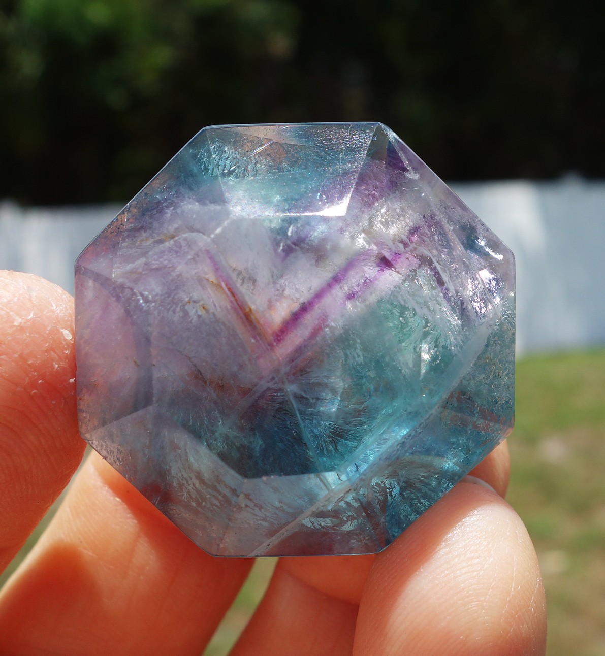 Blue & Purple FLUORITE Crystal Points Super CHAKRA Cleanser Laying on of Stones